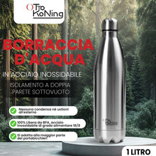Carica l'immagine nel visualizzatore di Gallery, OTTO KONING Borraccia Termica 1 Litro Acciaio Inox, Doppia Parete