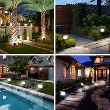 Carica l'immagine nel visualizzatore di Gallery, LOTMOS 3Pcs Faretti Solari da Esterno, 72 LED Lampade da Giardino 3 Modalità IP67 Impermeabile Luce per Cortile, Patio, 
