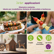 Carica l'immagine nel visualizzatore di Gallery, GoBeTree 100 Stecchini per Spiedini Legno 15 cm, Stuzzicadenti Lunghi