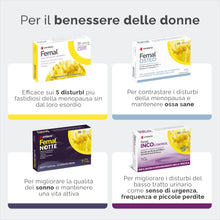 Carica l'immagine nel visualizzatore di Gallery, Femal Menopausa, Integratore Non Ormonale di Origine Vegetale 30 Capsule