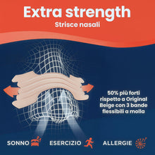 Carica l'immagine nel visualizzatore di Gallery, Breathe Right Cerottini Nasali Extra Forti, 44 Pezzi - Sollievo Nasale