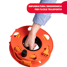 Carica l'immagine nel visualizzatore di Gallery, POLY POOL - PP2603 ROLLY Rullo Avvolgicavo per Trasportare e Sistemare Cavi - Avvolgi Cavo per Prolunghe Elettriche, Cor