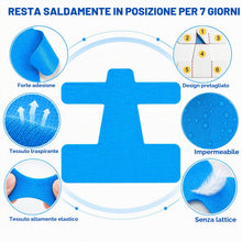 Carica l'immagine nel visualizzatore di Gallery, 30 pezzi di Kinesiotape per Alluce Valgo, Tape Kinesiologico Pre-tagliato per Correzione e Sollievo dal Dolore, Traspira