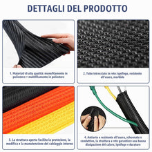 Carica l'immagine nel visualizzatore di Gallery, Flintronic 3 m(φ13mm-25mm) Guaina Cavi Self-closing, Flessibile Guaina Cavi Intrecciata, Tagliabile Nascondi Guaine, per