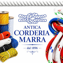 Carica l'immagine nel visualizzatore di Gallery, Corda Nautica Treccia Multiuso 6 mm x 50 m Bianca Corderia Marra