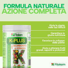 Carica l'immagine nel visualizzatore di Gallery, Fitokem K Plus Bicarbonato di Potassio per Piante 1KG Fertilizzante Concime Orto Giardino Alberi da Frutto Universale Fu