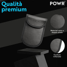 Carica l'immagine nel visualizzatore di Gallery, POWR 2 Sacchetti Schermati per Chiavi Auto con blocco RFID