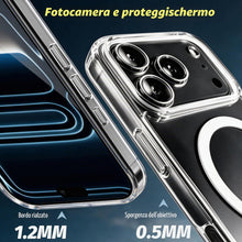 Carica l'immagine nel visualizzatore di Gallery, Cover Magnetica per iPhone 18 Pro 6.3'' con 2 Pezzi Pellicola in Vetro Temperato e 2 Pezzi Protettiva Fotocamera, Custod