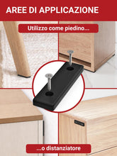 Carica l'immagine nel visualizzatore di Gallery, LouMaxx - Set di 20 piedini in plastica per mobili, dimensioni dei tacchetti 50 x 14 x 5 mm, tacchetti in plastica da av