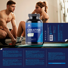 Carica l'immagine nel visualizzatore di Gallery, Creatina Creapure® Monoidrata 240 compresse | Creatina Solubile in acqua |Creatina Creapure pura 3000mg per dose | Senza