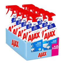 Carica l'immagine nel visualizzatore di Gallery, Ajax detersivo spray bagno splendente 10 Confezioni da 600 ml, Rimuove facilmente il 100% del calcare I Superfici del ba
