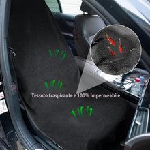 Carica l'immagine nel visualizzatore di Gallery, Einesin Coprisedile Auto Impermeabile e Antisudore, Coprisedile Asciugamano Antiscivolo per Sedili Anteriori, Universale