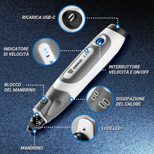 Carica l'immagine nel visualizzatore di Gallery, DEKO Mini Trapano Elettrico : Multiutensile fai da te con 70 Accessori, 3.6 V Rosa Utensile Rotante per Intagliare, Tagl