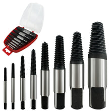 Carica l'immagine nel visualizzatore di Gallery, Set di estrattori per viti, 8 pezzi, strumento di svitamento per viti 3mm-19mm, Estrattore Vite Danneggiata, Rotte Strum