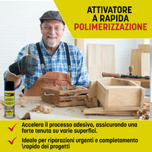 Carica l'immagine nel visualizzatore di Gallery, Wolfix Attivatore Spray per Colla Cianoacrilica - 200mlx2 – Super Adesivo Istantaneo, Attivatore per Cianoacrilato Spray