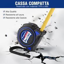 Carica l'immagine nel visualizzatore di Gallery, WORKPRO Nastro Metrico da 5m, Metro a Nastro Retrattile professionale ad alta precisione con gancio magnetico e nastro l