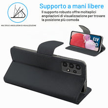 Carica l'immagine nel visualizzatore di Gallery, N NEWTOP Cover Compatibile con Samsung Galaxy A13 4G, HQ Lateral Custodia Libro Flip Chiusura Magnetica Portafoglio Simi