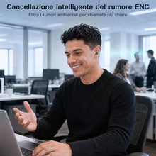 Carica l'immagine nel visualizzatore di Gallery, LESUN Cuffie Bluetooth Mini, 2-in-1 Giorno e Notte, Design Elegante (Nero lucido)
