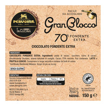 Carica l'immagine nel visualizzatore di Gallery, PERUGINA GranBlocco 70% Tavoletta Cioccolato Fondente Extra150g