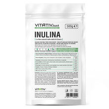 Carica l'immagine nel visualizzatore di Gallery, VITATIV Inulina da Cicoria in Polvere Pura 500g | Fibra Vegetale Prebiotica da Radici di Cicoria | ALTA QUALITA