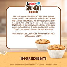 Carica l'immagine nel visualizzatore di Gallery, Kinder Crunchy, Cookies Gusto Kinder, Confezione da 136g