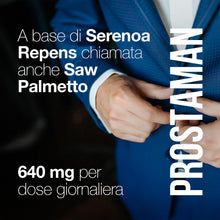 Carica l'immagine nel visualizzatore di Gallery, ProstaMan® Serenoa Repens Saw Palmetto 640mg Integratore Uomo 60 Compresse