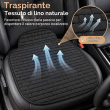 Carica l'immagine nel visualizzatore di Gallery, Cuscino Sedile Auto Anteriore Cuscini Sedili Anteriori Universale Protezione Sedili Auto Antiscivolo e Traspirante 60×40