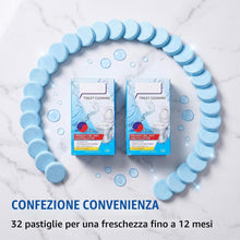 Carica l'immagine nel visualizzatore di Gallery, 32 Pastiglie Pulitore WC Anticalcare per Cassetta e Scarico - 2 Scatole x 16 Pezzi - Disincrostante WC Efficace contro C