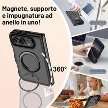 Carica l'immagine nel visualizzatore di Gallery, Fitudoos Cover per iPhone Duo con Porta anelli magnetico, Custodia protettiva antiurto per cellulare, anti-ingiallimento
