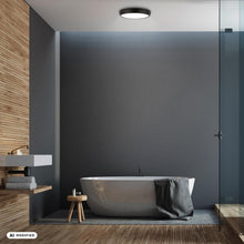 Carica l'immagine nel visualizzatore di Gallery, Briloner - Plafoniera LED IP44 Bianca Neutra Nero 27,5 cm