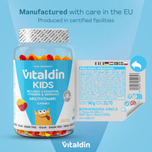 Carica l'immagine nel visualizzatore di Gallery, VITALDIN Gommose Multivitaminiche Bambini Senza Zuccheri - 70uds