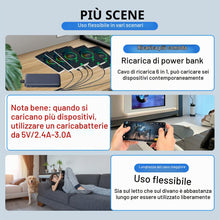 Carica l'immagine nel visualizzatore di Gallery, CERRXIAN USB 1 maschio a 6 maschi USB C Splitter Y Cavo Type-C Y splitter supporta la trasmissione dati di dischi U, tas