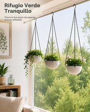 Carica l'immagine nel visualizzatore di Gallery, Bamworld Set di 3 Catenelle da 45 cm Nere per Sospensione, per Vasi da Appendere, Portavasi da Interno e Portapiante, Us