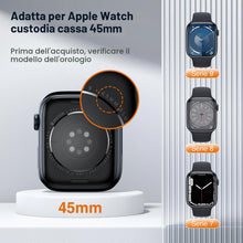 Carica l'immagine nel visualizzatore di Gallery, LK 2 Pezzi Cover per Apple Watch Series 7 Series 8 Series 9 45 mm