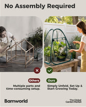 Carica l'immagine nel visualizzatore di Gallery, Bamworld Mini Serra Pop Up in PVC Trasparente 71 × 71 × 81 cm