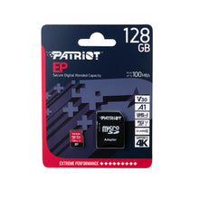 Carica l'immagine nel visualizzatore di Gallery, Patriot memory PEF128GEP31MCX 128 GB EP A1 per micro SD card SDXC per telefoni e tablet Android/4 K Video recording