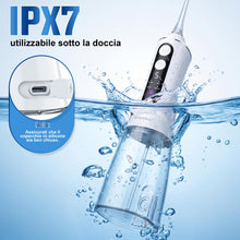 Carica l'immagine nel visualizzatore di Gallery, TUREWELL Idropulsore Dentale Portatile with UV Mode, Irrigatore Orale