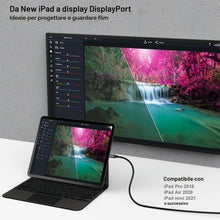 Carica l'immagine nel visualizzatore di Gallery, BENFEI Cavo USB C (Thunderbolt 4/3) a DisplayPort 1.4 1,8M (8K@60Hz, 4K@144Hz), Cavo USB tipo C a DisplayPort per iPhone
