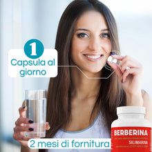 Carica l'immagine nel visualizzatore di Gallery, Berberina 500 mg con Silimarina – Cardo Mariano e Cromo – 60 Capsule