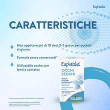 Carica l'immagine nel visualizzatore di Gallery, Euphralia Occhi Secchi - Gocce Oculari contro Secchezza Oculare 10 ml