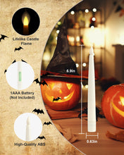 Carica l'immagine nel visualizzatore di Gallery, Macchiatto Candele Galleggianti LED, 20 Pezzi con Telecomando a Bacchetta Magica, Luce Tremolante Sicura senza Fiamma, C