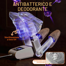 Carica l'immagine nel visualizzatore di Gallery, Asciuga Scarpe Elettrico per 2 Paia - Asciuga Scarpe Portatile per Scarpe, Schermo Touch LED - con Sterilizzazione UV - 