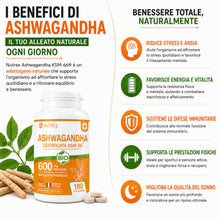 Carica l'immagine nel visualizzatore di Gallery, Nutrex Lab integratore alimentare Ashwagandha KSM 66