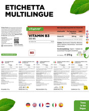 Carica l'immagine nel visualizzatore di Gallery, vit4ever Vitamina B3 (Niacina) - 365 Compresse - 500 mg Nicotinamide