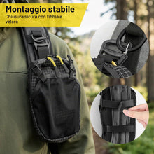 Carica l'immagine nel visualizzatore di Gallery, EEEKit Borsa Porta Cellulare per Spallaccio Zaino - Nera