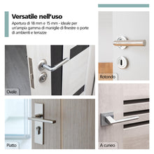Carica l'immagine nel visualizzatore di Gallery, 6 x Fermaporta per maniglie Trasparente