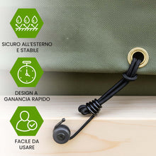 Carica l'immagine nel visualizzatore di Gallery, Offgridtec 25x Corda elastica di tensione 13 cm, espansore con ganci 5 mm, fascia elastica per teloni, reti per rimorchi
