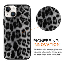 Carica l'immagine nel visualizzatore di Gallery, Saqmkil 2 Pezzi Cover per iPhone 14/iPhone 13 6,1 Pollici, Aesthetic Leopardo Disegni Custodia con Motivo, TPU Silicone 