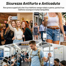 Carica l'immagine nel visualizzatore di Gallery, MoKo Laccio per cellulare antifurto retrattile, set da 2, nero