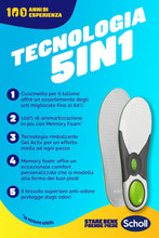 Carica l'immagine nel visualizzatore di Gallery, Dr. Scholl's Liquiflex Everyday, Solette Ortopediche Regolabili Anti-Odore in Memory Foam con Tecnologia 5 in 1 per Tutt